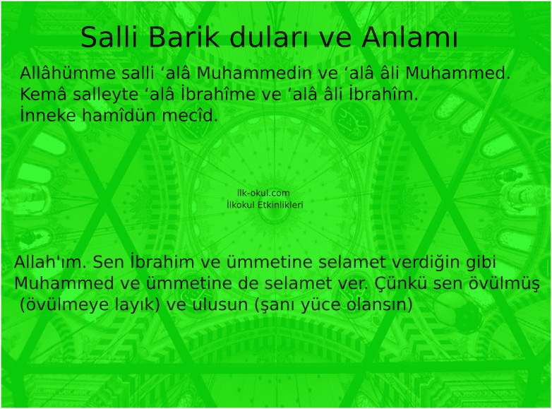 salli barik dualari