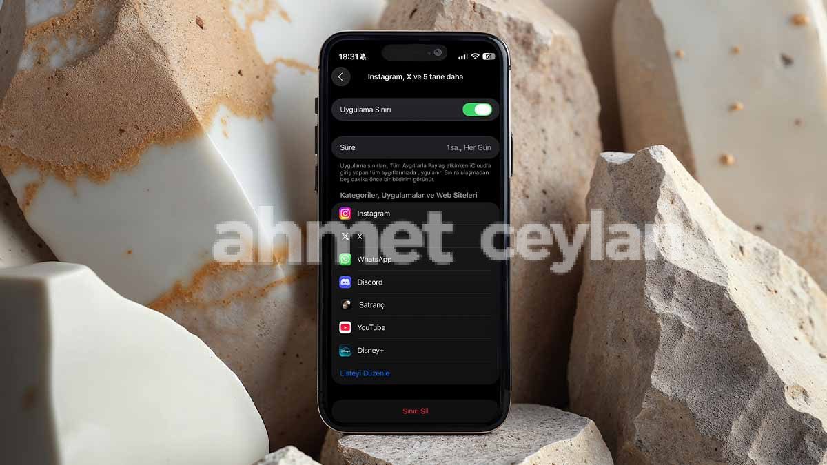 iphoneda uygulama kullanim suresi nasil sinirlanir 6915d66d0d003 iPhone'da Uygulama Kullanım Süresi Nasıl Sınırlanır?