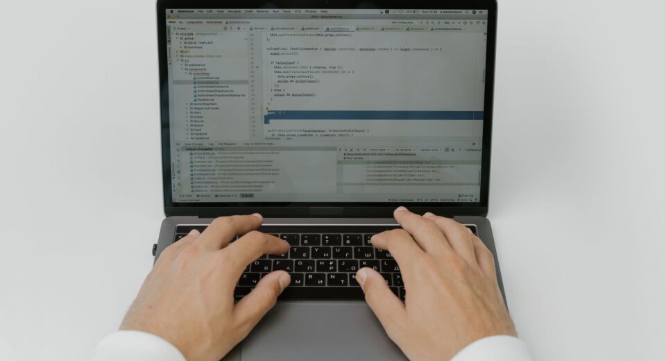 remote work developer laptop
