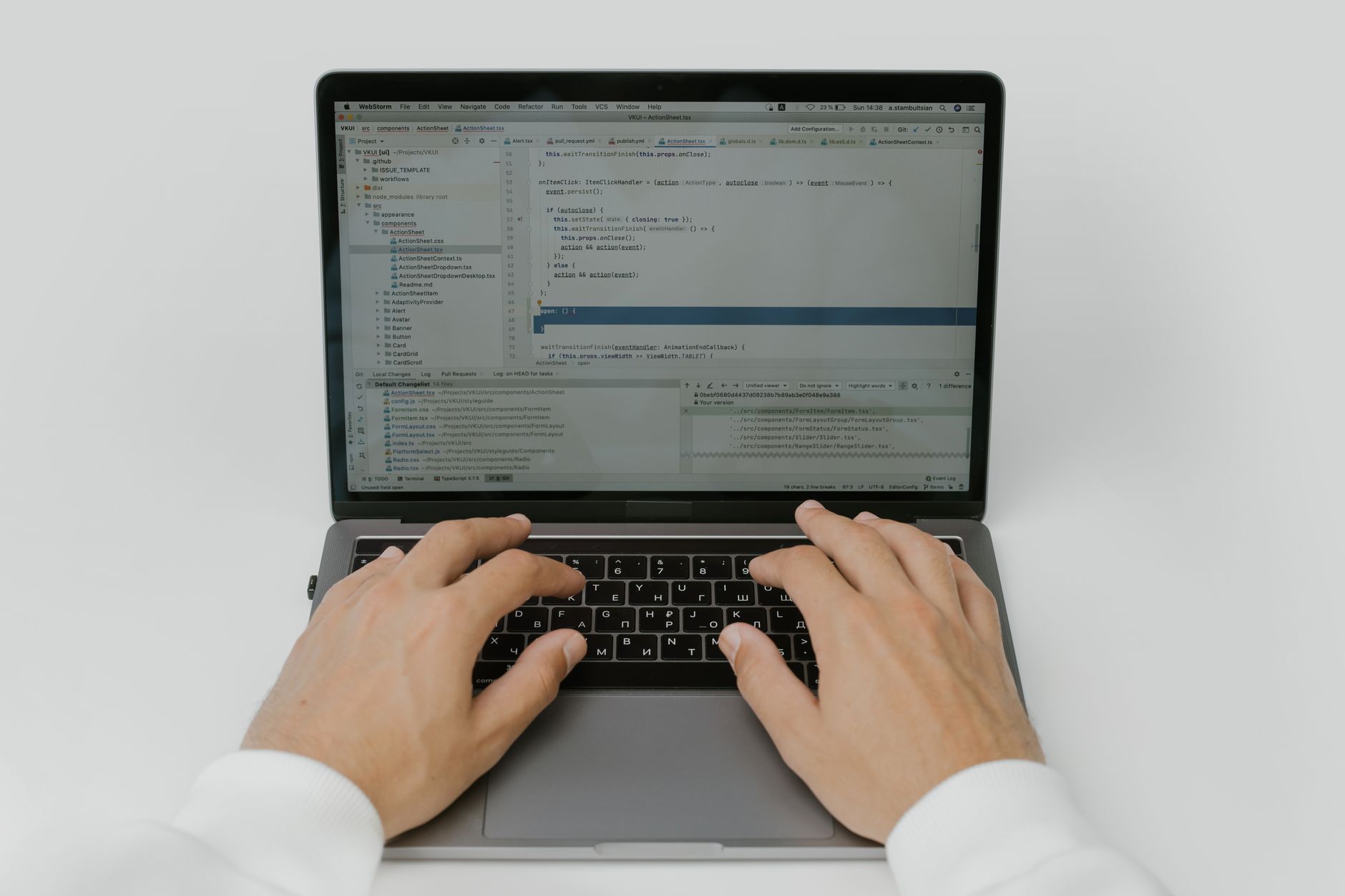 remote work developer laptop