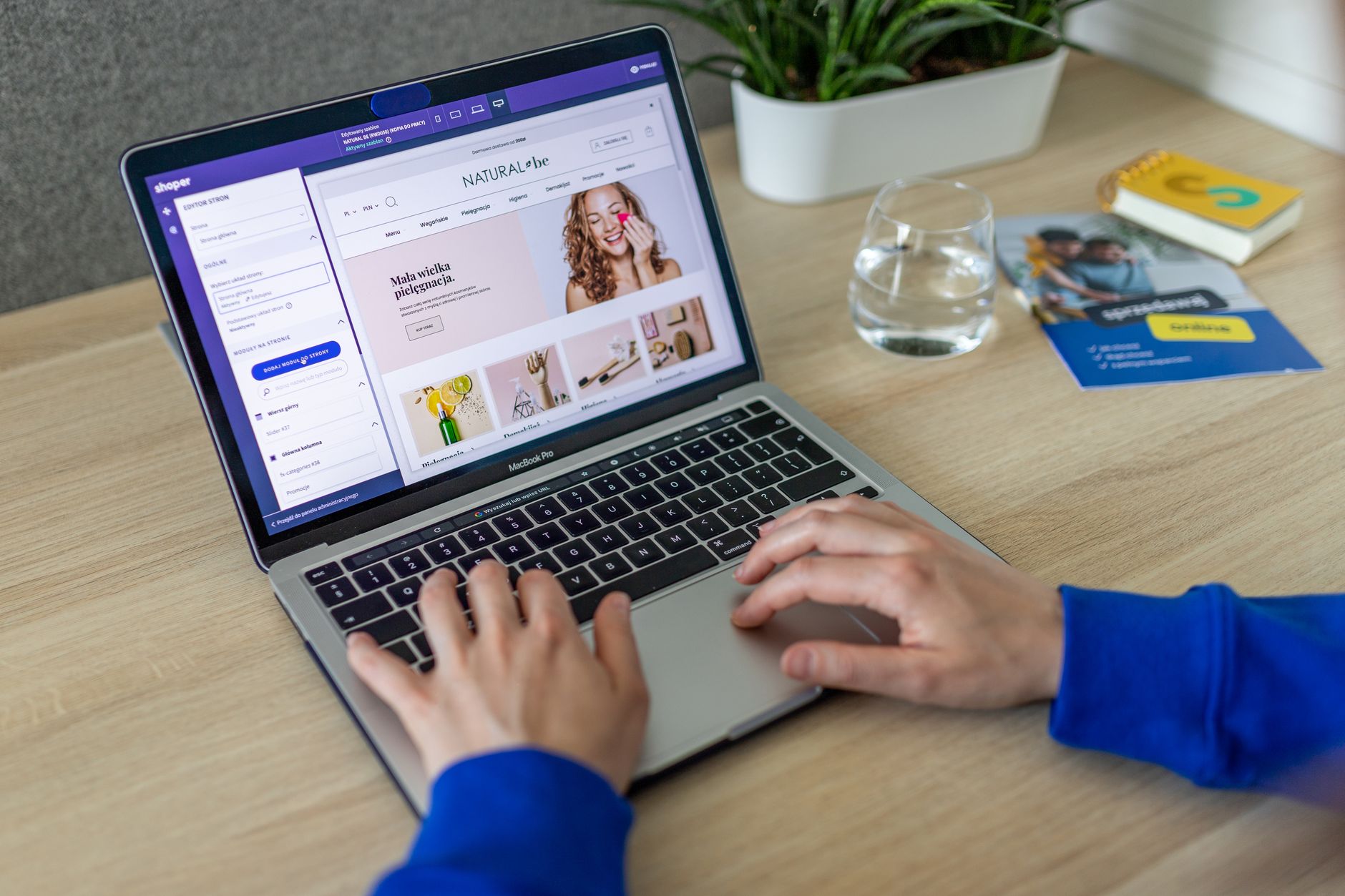 small business website redesign laptop