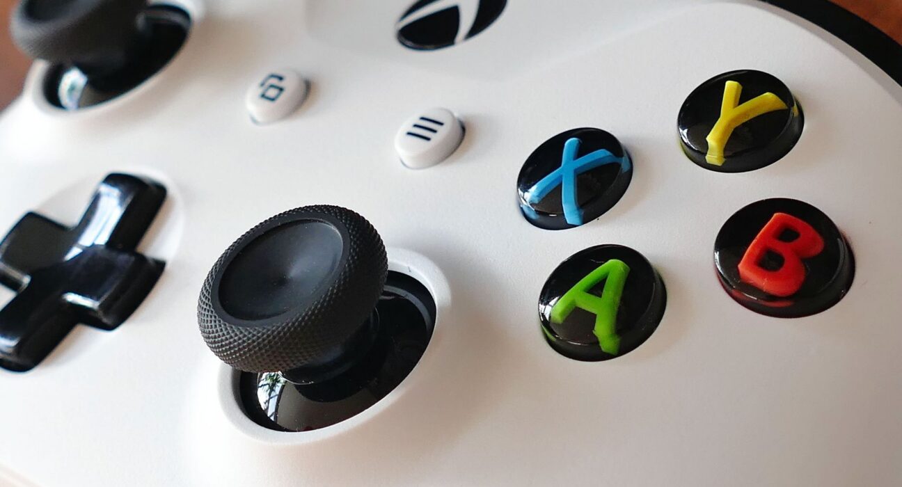 video game controller gaming setup