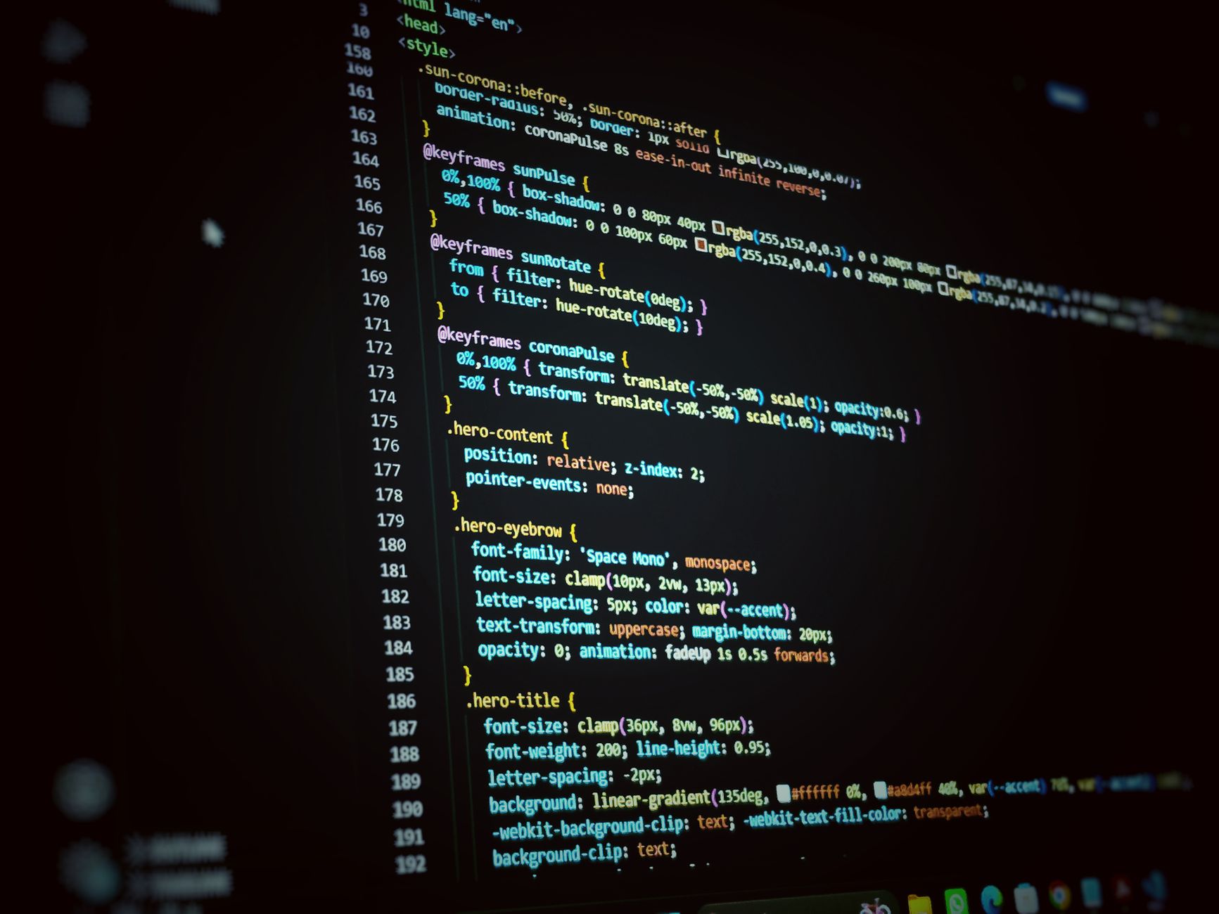 web developer coding skills
