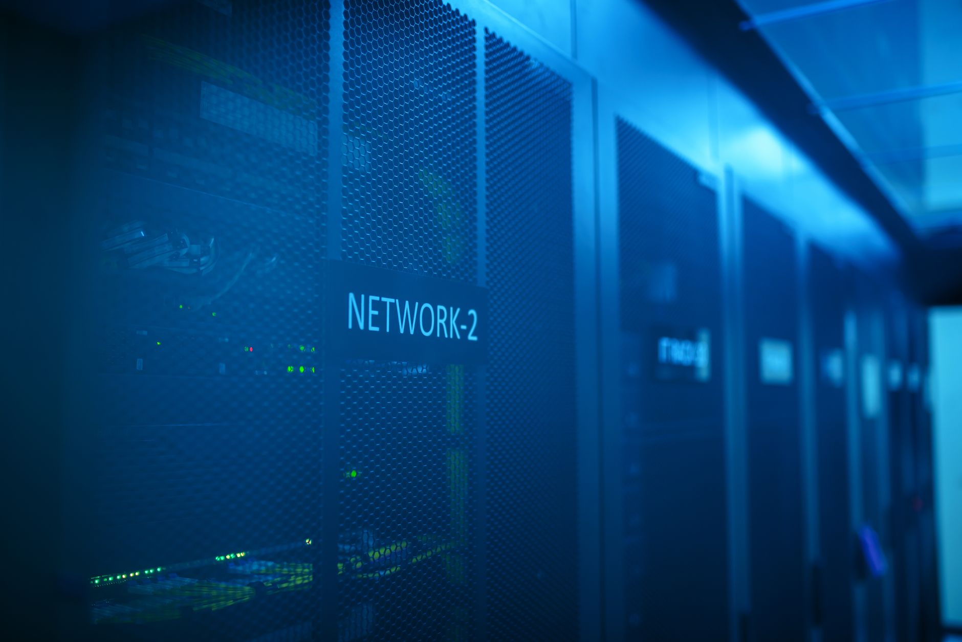 web hosting server room